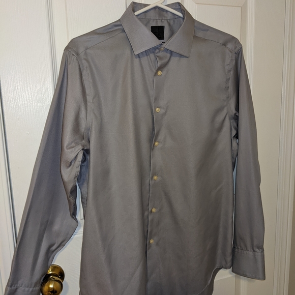 Calvin Klein Dress Shirt, Gray - Picture 1 of 4